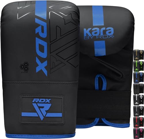 RDX Boxhandschuhe für Kickboxen und Muay Thai Training, Maya Hide Leder Kara Boxsack Handschuhe für Kampfsport, Sparring, Boxen, MMA, Punchinghandschuhe für Fitness Stanzen, Sandsack (MEHRWEG)