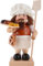 Christian Ulbricht Räuchermännchen - 34 cm, Edelstahl, braun, Holzkohle