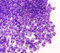 1100 Stück Glas Rocailles Perlen 4mm, 6/0, Pony Perlen, Klar Mini Rund Perlen, Seed Beads (Lila Innen Farbe)