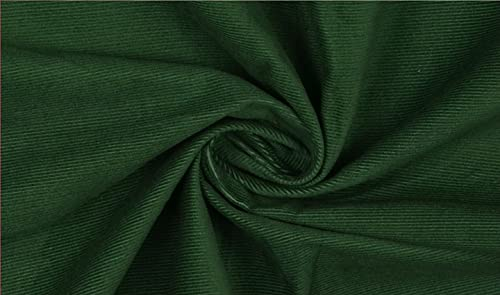 FABRICS-CITY DUNKELGRÜN BAUMWOLLE FEINCORD CORD STOFF CORDSTOFF STOFFE, 5311