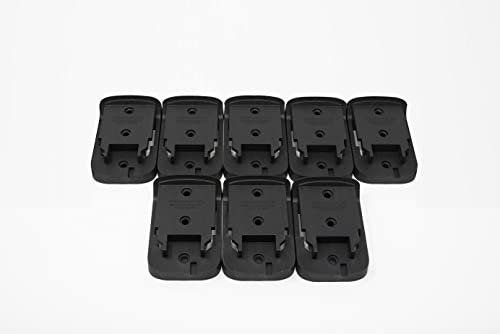 Tool Wrangler Dewalt Tool Holder Organization - Fits 20V - 8 DeWalt Tool Mounts | Dewalt Drill Holder Wall Mount | Made in North America | Screws Included | Strongest Dewalt Tool Mount Organizer