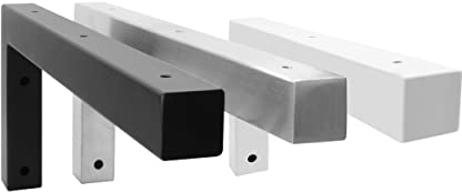 Natural Goods Berlin 2X Console Murale ÉQUERRE | Montage Mural Simple | Support d'Étagère en Acier Inoxydable | Équerre de Charge Lourde pour Lavabo, Tablette & Étagère Murale | 300 mm