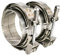 GaeaAuto 2 X 3 inch Quick Release V Band Clamp with Male Female Flanges 304 Stainless Steel for Turbo Downpipes, 2 Pack