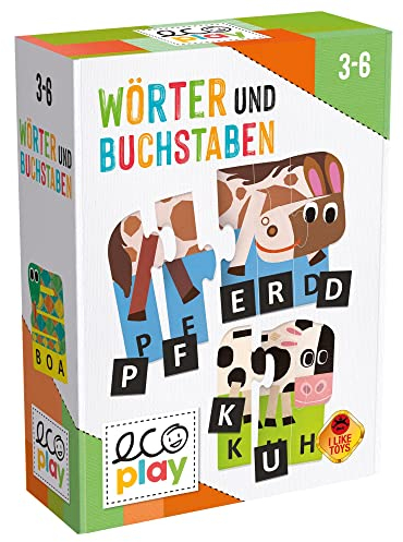 Headu „Wörter und Buchstaben – Ich lese und Schreibe mit 3 Jahren!“: Lernspiel für Kinder im Alter von 3 bis 6 Jahren, deutsche Version (DE52583)
