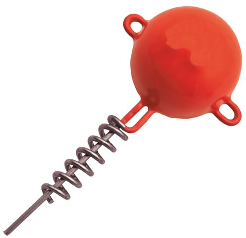Predax Schraubkopf - Schraubköpfe für Gummiköder, Gewicht/Farbe:60g / UV Orange