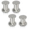 Gimisgu Aluminium Möbelfüße 4er Set,Runde Möbelfuß Sockelfuß,Höhe 100mm,Höhenverstellbar:15mm,Belastbar bis 250 Kg,Geeignet für Sofa, Bett, Nachttisch, Schrank