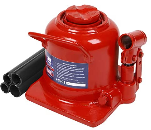 Sealey 20 Tonne Telescopic Low Profile Bottle Jack - BJ20LE