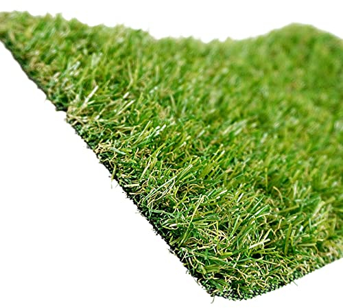 Rollos de Césped Artificial 20mm. Ideal para Terrazas, Patios, Jardines. Multitud de Formatos Disponibles de Corte. Mod Benidorm(Muestras)