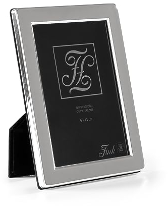 CULT at home FINK Bilderrahmen 9x13 silber - versilbert mit Anlaufschutz - kleine Geschenke Weihnachten für Frauen Mutter Mama - für Babyfotos Kinderbilder Hochzeitsfotos oder Portraits