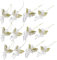 Garneck 24 STK Transparenter Engel-anhänger Plastische Ornamente Mini-Ornamente Für Kleine Bäume Mini-Engel-Ornamente Engelfiguren Aus Kristall Weihnachten Plastik Hängender Anhänger