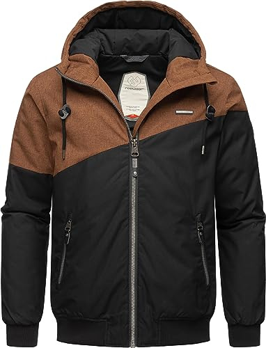 Ragwear Herren warme Winterjacke kurz mit Verstellbarer Kapuze Wings Ginger23 Gr. M