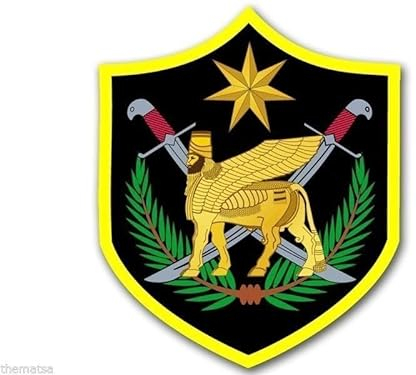 WildeBabsKLBT 12 cm Hochwertiger Autoaufkleber Sticker Aufkleber Selbstklebende Folie Multi National Force Iraq Army F2653