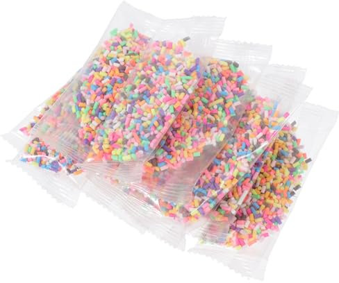 ifundom 10bags Realistic Soft Slices of Sugar Chocolate Bags for Diy Handicraft Accessories Phone Shell Decorations