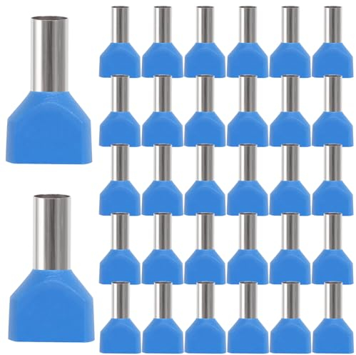 100 Stück Twin Aderendhülsen 16mm² Doppelt Set Zwillingaderendhülsen Twin Aderendhülsen 2 x 16,0mm² Lang Doppel Aderendhülsen 16mm2 Zwilling Aderendhülsen Set Aderendhülsen Set (100, 16mm²)