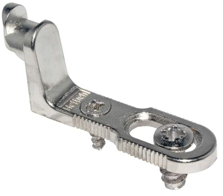 Hettich Rückwandverbinder RV 1, 16 Stück, Wanddicke bis 5 mm | Guss vernickelt, Artikelnummer 62445