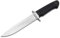 Magnum Böker Sledgedog - feststehendes Gürtelmesser mit Lederscheide - Outdoor-Messer mit TPR Griff - großes Gürtel-Messer mit feststehender 440B Klinge