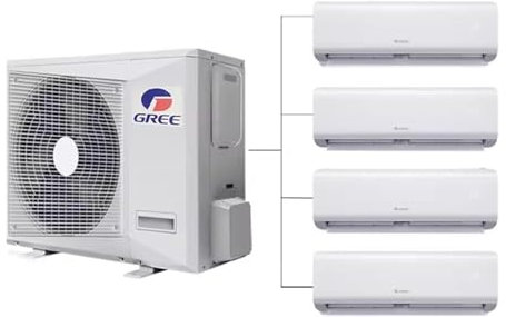 36000BTU Climatiseur et chauffage sans conduit Multi 9K Zones Mini Split – 4 zones