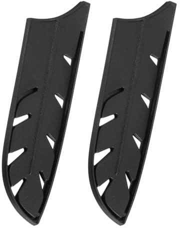 Sourcing Map 2Pcs Knife Cover Sleeves for 7 Santoku Blade Edge Guards, Universal Sheath Protector for Kitchen, Black