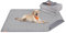 Feandrea Hundedecke, 2er Set, Wiederverwendbare Hundematte, 183 x 183 cm, XXL, wasserdicht, auslaufsicher, rutschfest, saugfähig für Hunde, Katzen, Kaninchen, Taubengrau PTD005G01