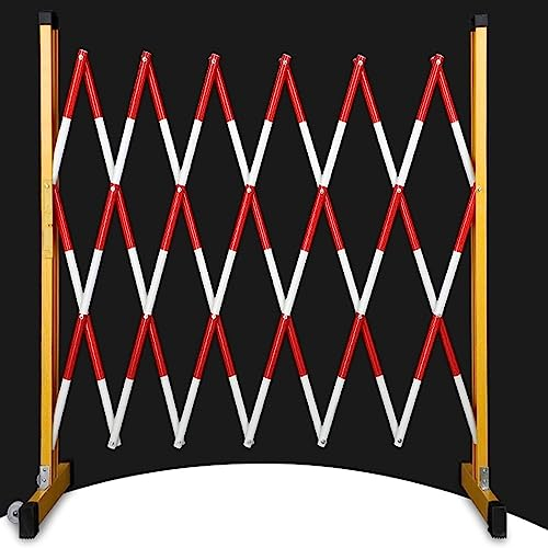 DRYIC Isolierter einziehbarer Zaun, einziehbarer Zaun, abnehmbare Barriere für die Umzäunung geschlossener oder verschlossener Bereiche (Red 1.2x2.5m)