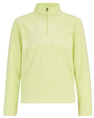 Ziener Kinder JONKI Skipullover, Skirolli, Funktions-Shirt | atmungsaktiv, Fleece, warm, Lime Light, 164