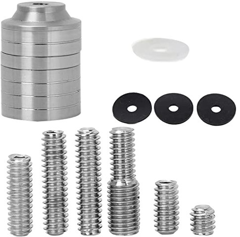 Yosoo Health Gear Einstellbares Bogenschießen-Bogenstabilisator-Gewichtsset mit Ausgleichsstangenbolzen für Compoundbogen, Schraubgewinde-Adaptergriff, Konvertierung, Gegengewicht, Pfeilzubehör