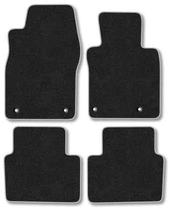 Mazda 3 (2019+) Carpet Car Mats | Grey Edge Trim Tailored Fit Floor Mats Full Coverage Protection Accessories Easy Clean Anti Slip Made in the UK