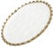 HOLIDYOYO Plato Cerámica Redondo Borde Elegante Nórdico, Material Cerámico Certificado, Seguro Alimentos y Resistente Al Desgaste Cotidiano