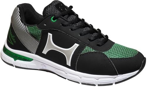 Henselite Men's M100 Indoor and Outdoor Bowls Shoes, Blue and Red (Green and Black, UK Footwear Size System, Adult, Men, Numeric, Medium, 9)