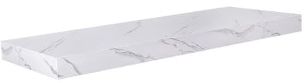 Velano - Bücherregal Wand - Wandregal 60x23,5 cm - Regal Wand - Schweberegal - Hängeregal - Regalbrett - Marmor - Küchenregal - Bücherregal Kinder - Deko Wohnzimmer - Gewürzregal Wand