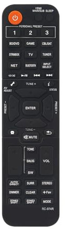 VINABTY Neu RC-974R FernbedienungErsatz RC-971R Fernbedienung für Pioneer Systems RC-974R VSX-934 VSX-LX304 VSX-935 RC-971R Remote Controller
