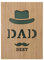 VILLCASE Vatertagskarte holzkarten vatertagsgeschenk Geschenkkarte für Vatertag vatertaggeschenke Männer vatertagsgruß Papa Vatertags-Grußkarte aus Holz Segenskarte für den Vatertag Green