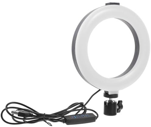 Gadpiparty Battery-powered Fill Light for Desk Clip Ring Lamps Rgb Led for Live Streaming Video Calls and Selfie