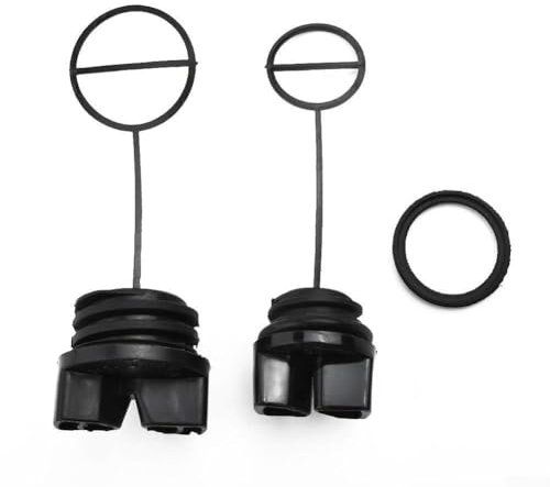 WIIYENA 2 Pack Fuel Oil Lids for Chainsaws 335 338 436 438 440 441 Replacement Tank Cover for McCulloch for Mac 738 740 742 838 842
