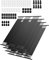 VEVOR Calentador Solar para Piscinas Sistema de Calefacción para Piscina de HDPE Panel Solar Universal Aumenta la Temperatura del Agua para Piscinas Elevadas y Enterradas 4 Piezas 1235 x 3100 mm