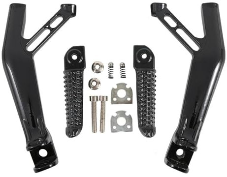 FRTRGVUVXP Support pour Repose-Pieds Arrière Passager pour Y&amaha YZF R1 R1S R1M 2015-2024/YZF R7 2022-2024/YZF R6 2017-2025(Black)