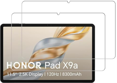 2 Pack for HONOR Pad X9a Screen Protector Tempered Glass, Anti Scratch, Bubble Free