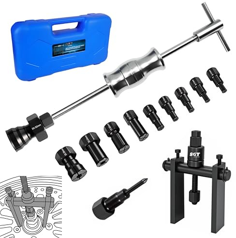 SGT 14pcs Blind Hole Bearing Puller Set, Internal Bearing Extractor Kit