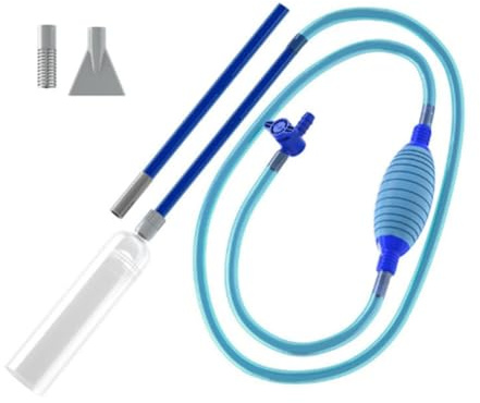 NONDK Vacuum Spa Vac Manual Cordless Spa Vacuum Cleaner Inflatable with 10FT Handheld Flexible Hose 3 Heads