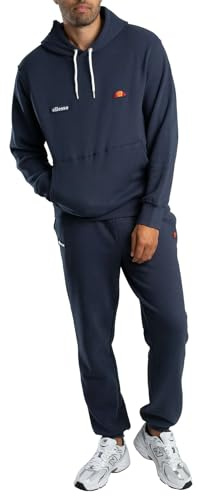 Ellesse Men's Traccota Pullover Hood Tracksuit, Navy, M