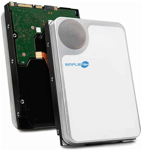 SIMPLETEK - Interne Festplatte 10TB SATA III 3,5 - Festplatte HDD für PC, NAS, Server und Videoüberwachung (Generalüberholt)