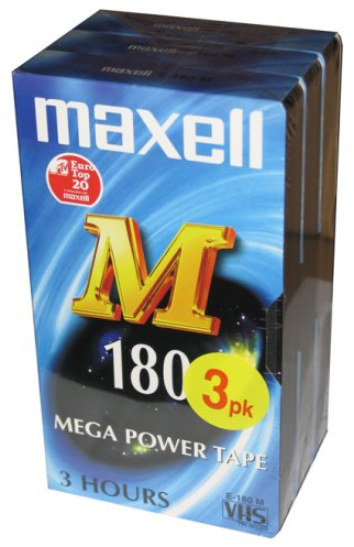 Maxell Conf.da 3 VHS Video E-180Min. con.3