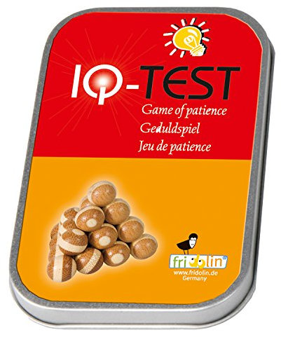 Fridolin 17525 - Logikspiel Pyramide in der Dose aus Bambusholz