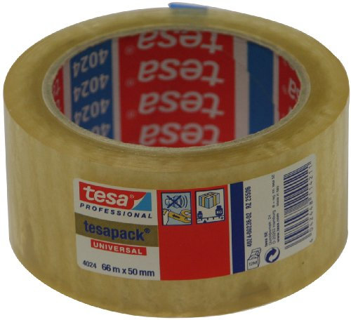 TESA 04024-00236-04 - Cinta de embalaje de Poliolefina libre de disolventes serie 04024-66m x 50mm Transparente c/etiq