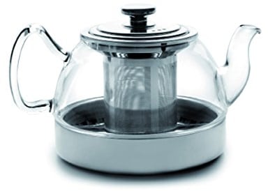 IBILI Teiera in vetro con filtro, borosilicato, 1,2 litri, adatta per l’induzione