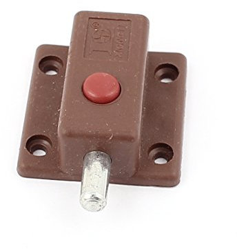 sourcingmap Round Push Button Control Cupboard Door Latch Lock Barrel Bolt