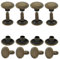 GETMORE Parts Hohlnieten Doppelkopf, Doppelhohlnieten, Doppel-Niet, Stahl, zweiteilig - ab 100 Stück, antik, 9 mm