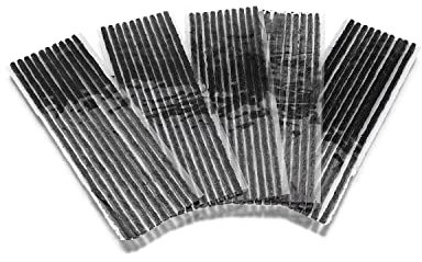 Cuerdas de reparación de neumáticos, kit de reparación de pinchazos sin cámara de 50 piezas, tiras de goma sin pegamento para coche, camión, motocicleta