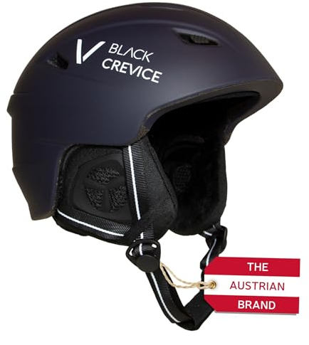Black Crevice Erwachsene Skihelm Streif, matt Navy/weiß, L…