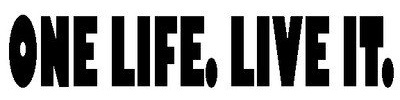South Coast Stickers One Life Live it (Style 1) Sticker Funny Bumper Sticker CAR Van 4X4 Window PAINTWORK Decal Euro Laptop Drive